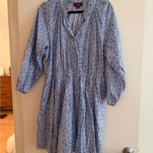 Liberty London x J Crew Floral Long-Sleeve Dress